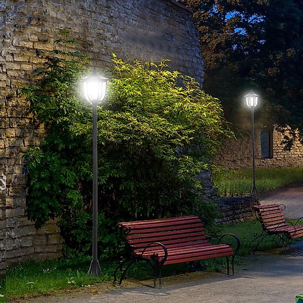 Outsunny LED Gartenleuchte Gartenlaterne, Laterne, Gartenleuchte, günstig online kaufen