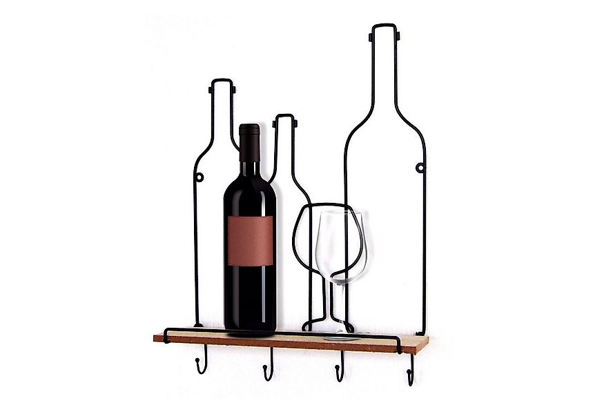 HTI-Line Wandregal Wandboard Vino Viola, Stück 1-tlg., Wandregal Weinmotiv günstig online kaufen