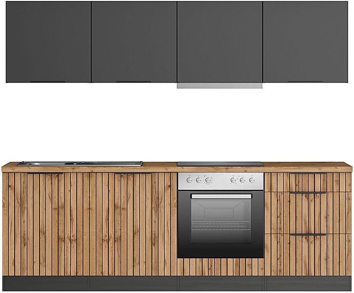 KOCHSTATION Küchenzeile KS-Lagos2, Breite 240 cm, wahlweise mit E-Geräten, günstig online kaufen