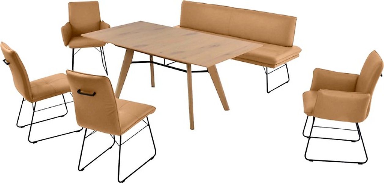 K+W Komfort & Wohnen Essgruppe »Giacomo IV« 6 Stk. tlg. Polsterbank in 2 Gr günstig online kaufen