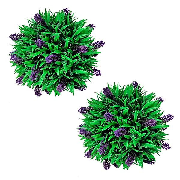 Buchsbaumkugel Mit Lavendel 2 Stk. Künstlich 28 Cm günstig online kaufen