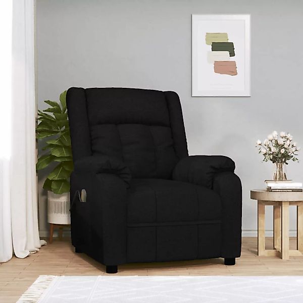 vidaXL Massagesessel Massagesessel Schwarz Stoff (1-St) günstig online kaufen