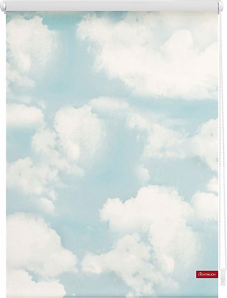 Seitenzugrollo Klemmfix Motiv Wolken, LICHTBLICK ORIGINAL, günstig online kaufen