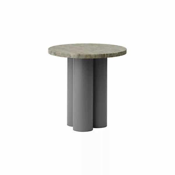 Beistelltisch Dit stein grau / Travertin - Ø 40 x H 40 cm - Normann Copenha günstig online kaufen