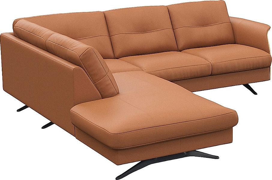 FLEXLUX Ecksofa »Glow, super bequem durch hochwertigem Sitzaufbau mit Feder günstig online kaufen