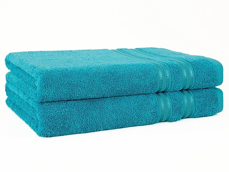 HAMMETEX Duschtuch 2er Set Badetücher 70x140 cm, 100% Baumwolle, Weich & Sa günstig online kaufen