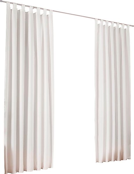 my home Vorhang »Parry«, (2 St.), 2-er Set, blickdicht, monochrom, basic günstig online kaufen