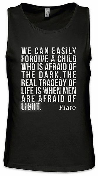 Urban Backwoods Tanktop Plato Afraid Of Ärmelloses T-Shirt Zitat Quote Plat günstig online kaufen