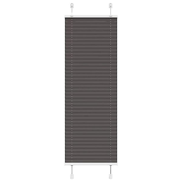 vidaXL Plissee Schwarz 40x100 cm Stoffbreite 39,4 cm Polyester 4015114 günstig online kaufen