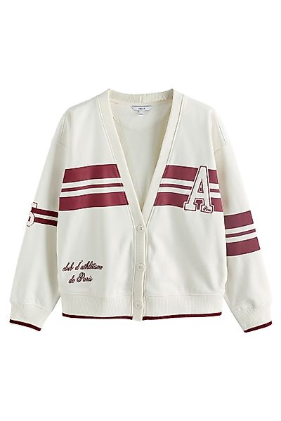 Next Strickjacke Strickjacke mit Baseball-Grafik im günstig online kaufen