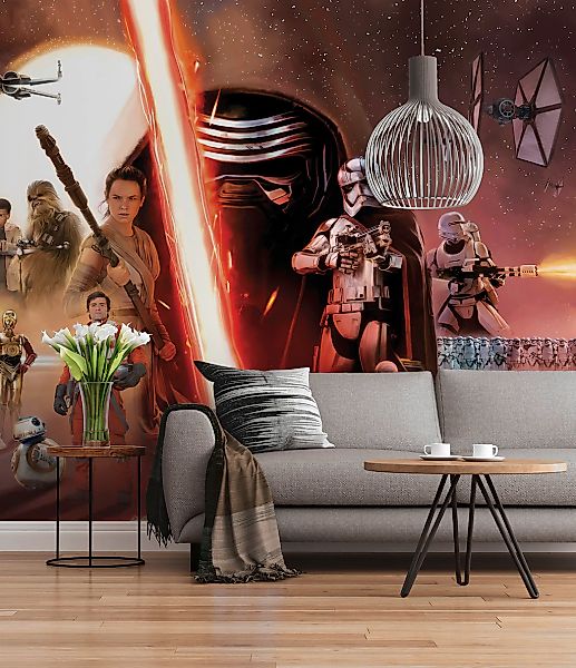 Komar Fototapete »STAR WARS EP7 Collage - Größe 368 x 254 cm«, bedruckt, Wo günstig online kaufen