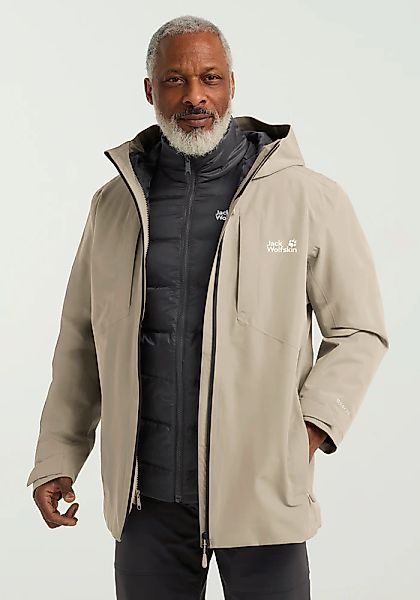 Jack Wolfskin 3-in-1-Funktionsjacke "ICECAPE 3IN1 DOWN JKT M RDS", mit Kapu günstig online kaufen