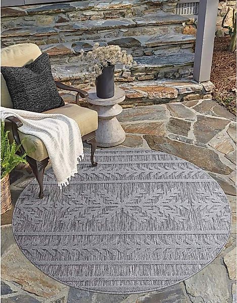 Carpet City "In-& Outdoorteppich Santorini 411, 3D-Effekt, Boho-Optik" rund günstig online kaufen