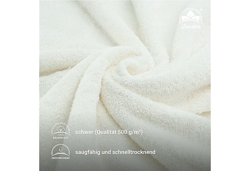 leevitex® Saunatuch Frottee XXL, (2-St), 80 x 200 cm, extra groß & saugfähi günstig online kaufen