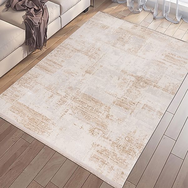 TeppichHome24 Teppich Moderner glänzender Wohnzimmer-Teppich in günstig online kaufen