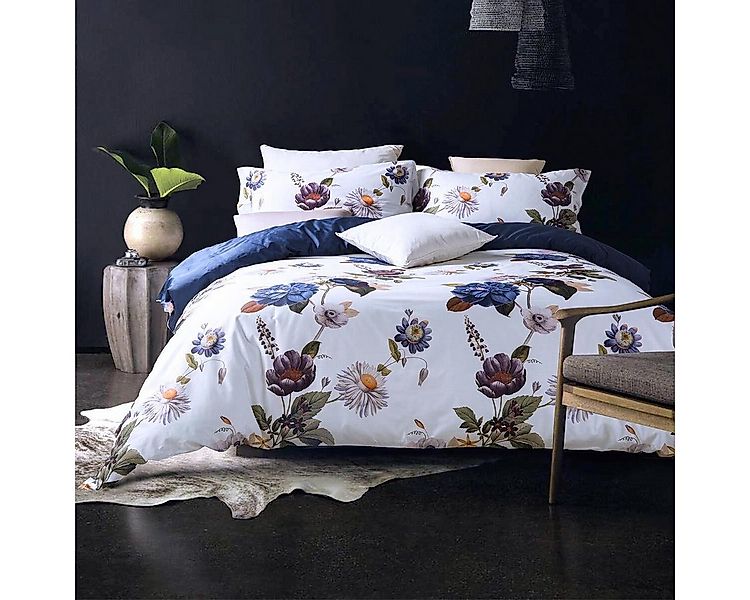 TRAUMSCHLAF Bettwäsche Dublin, Mako Satin, 2 teilig, florales Design mit se günstig online kaufen