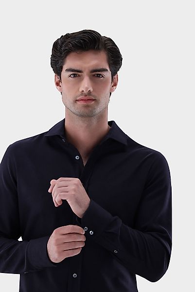 Flanellhemd mit Kontrast Tailor Fit günstig online kaufen