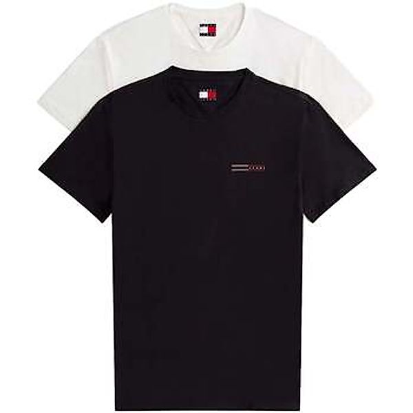 Tommy Jeans  T-Shirts & Poloshirts 2 Pack Slim T-Shirts Ecru/Black günstig online kaufen