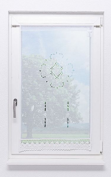 LYSEL® Scheibengardine Landhaustraum (1 St), halbtransparent, HxB 100x60cm günstig online kaufen