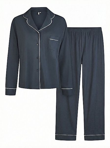 By Louise Schlafanzug by Louise Damen Pyjama Schlafanzug Button Down Set la günstig online kaufen