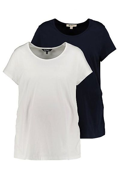 Ulla Popken T-Shirt Bellieva T-Shirt 2er-Pack Umstandsmode Rundhals (2-tlg) günstig online kaufen