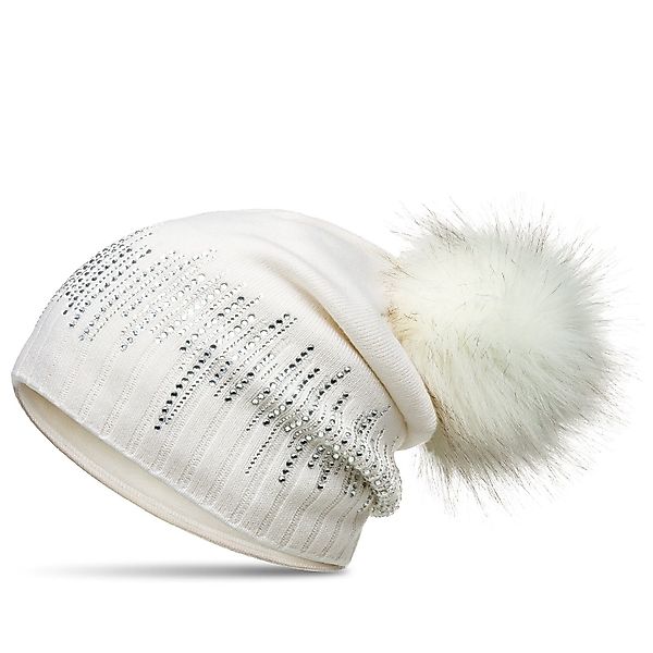 Caspar Beanie MU206 Gefütterte Damen Feinstrick günstig online kaufen