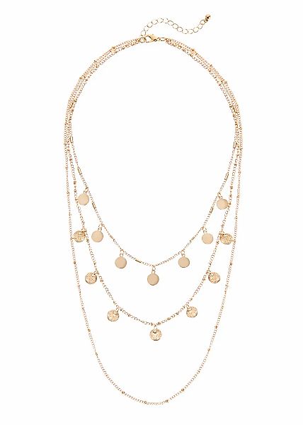 LASCANA Kette mit Anhänger, mehrreihiges Kettenset mit Anhänger, Halskette, günstig online kaufen