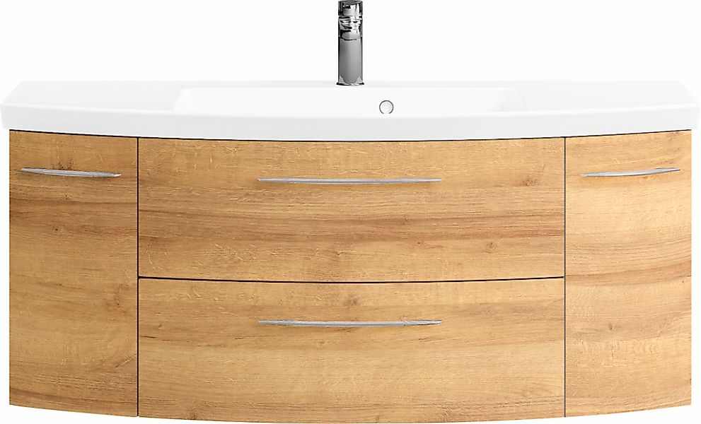 Saphir Badmöbel-Set "Cassca Sprint Waschtisch-Set Mineralmarmor-Waschtisch günstig online kaufen