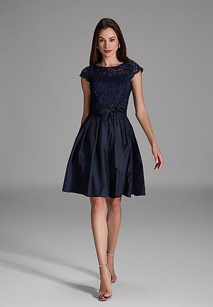 SWING Cocktailkleid - Cocktailkleid aus Taft und Spitze A-Linie günstig online kaufen
