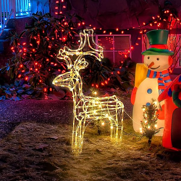 Salcar LED-Lichterkette LED Gartenleuchte 60cm Rentier günstig online kaufen