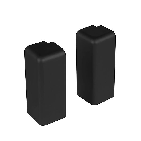 Kosche Außenecken für Kosche Sockelleiste 16 mm x 58 mm Schwarz günstig online kaufen