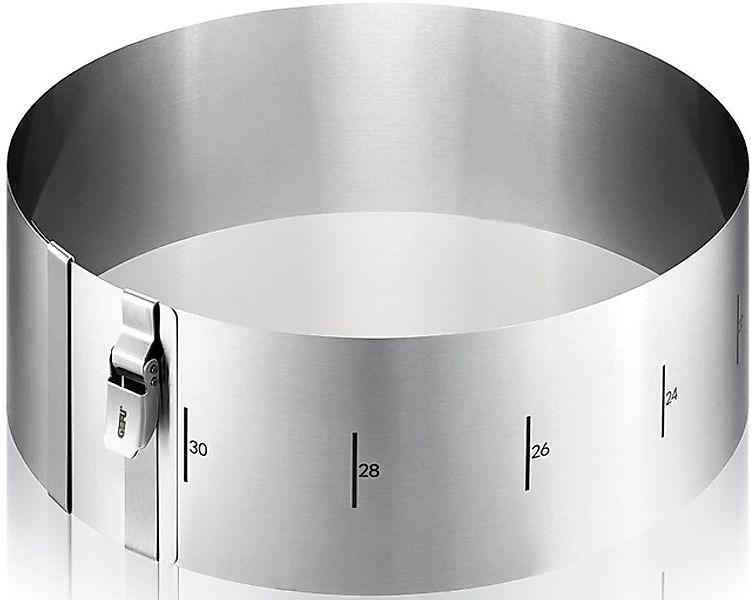 GEFU Backrahmen »Tortenring TONDO CLIP, H 10 cm« Patentierter Sicherungscli günstig online kaufen
