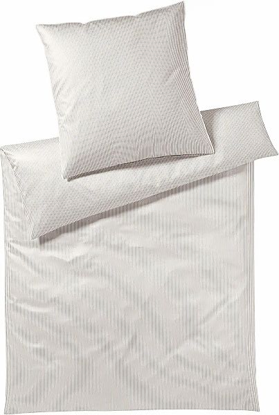 Elegante Bettwäsche "Hamburger Streifen" 2 Stk. angenehmes Hautgefühl günstig online kaufen