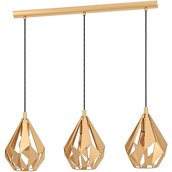 EGLO Carlton Hängeleuchte, dreiflammig, gold günstig online kaufen