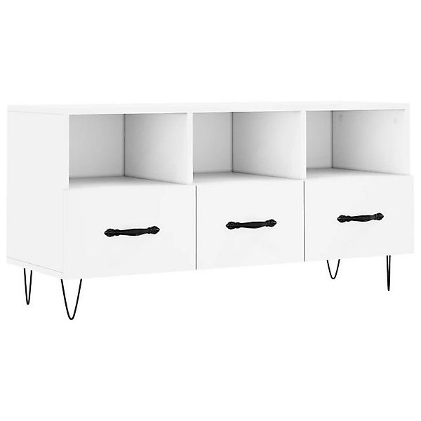 vidaXL TV-Schrank TV-Board Weiß 102x36x50 cm Holzwerkstoff günstig online kaufen