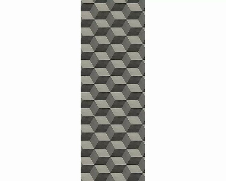 Dekopanel "Quadrate grau" 1,00x2,80 m / Glattvlies Brillant günstig online kaufen