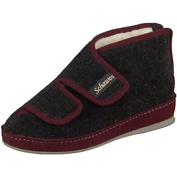 Schawos  Hausschuhe 2062-24SE bordo anthrazit 2062-24SE günstig online kaufen