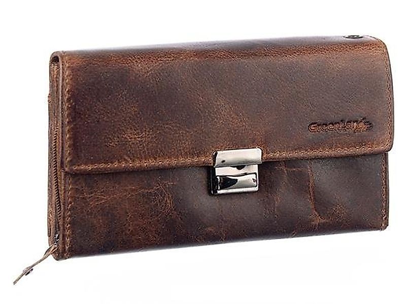 GreenLand Nature Kellnerbörse Montana, aus Büffelleder mit vielen Scheinfäc günstig online kaufen
