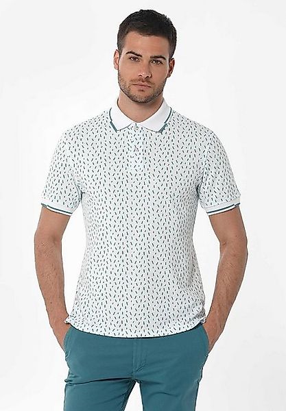 ORGANICATION Poloshirt Men's All-Over Printed Polo Shirt in Off White günstig online kaufen