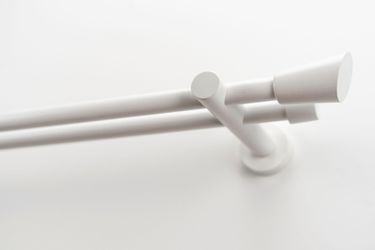 GARESA Gardinenstange "MOLIS" Ø 20 mm 2 läufig-läufig Wunschmaßlänge Vorhan günstig online kaufen