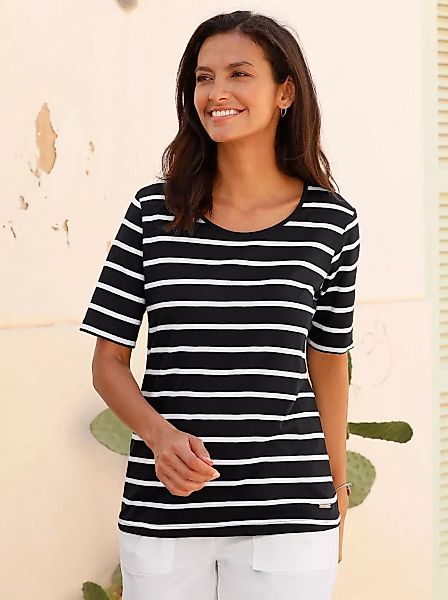 Casual Looks Kurzarmshirt "Ringelshirt", (1 tlg.) günstig online kaufen