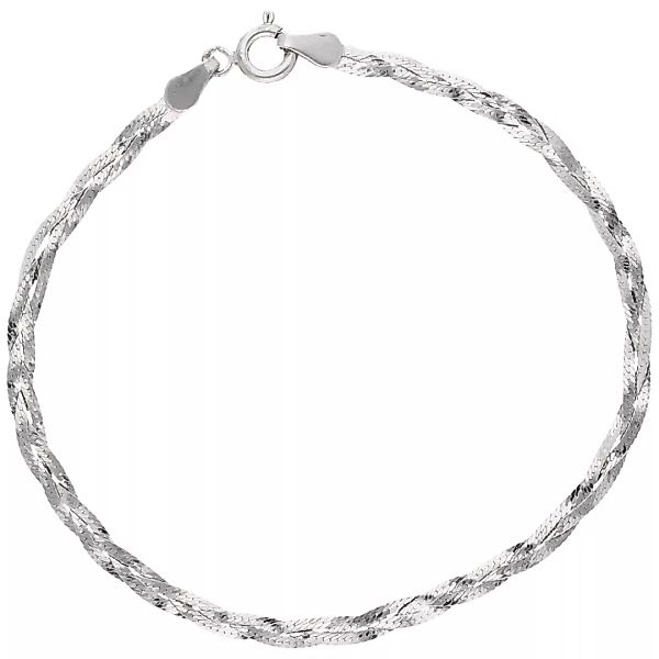 Smart Jewel Armband "Heringbonekette, geflochten, Silber 925" günstig online kaufen