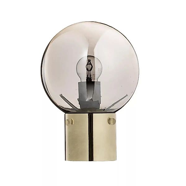 Moderne Tischlampe aus Metall mit Gold Finish und Glas günstig online kaufen