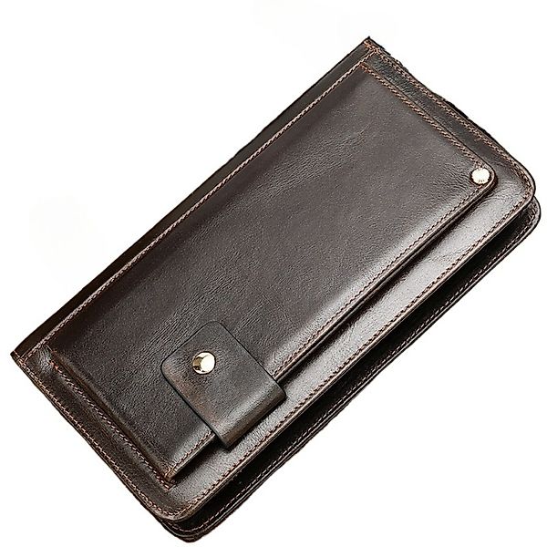 YUBRO-STUDIO Clutch Herren Geldbörse Echtleder Großes günstig online kaufen