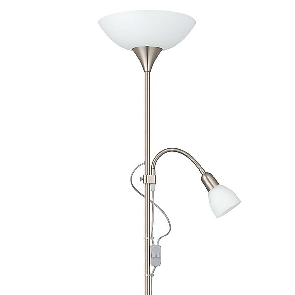 EGLO Stehlampe UP 2 Stehlampe - Stahl - E27,E14 - 1X60W,1X18W - IP20, Ein-/ günstig online kaufen