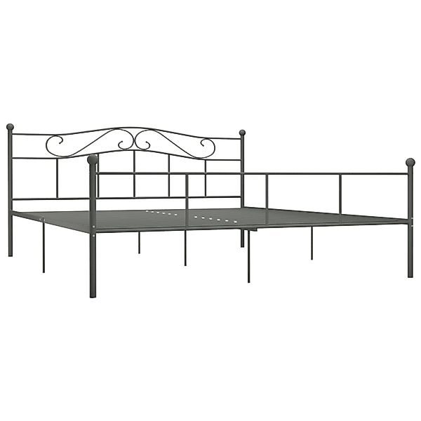 vidaXL Bettgestell Grau Metall 180x200 cm Modell 5618304 günstig online kaufen