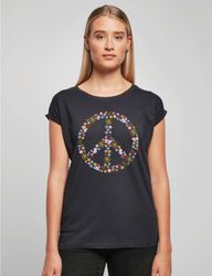 Youth Designz Print-Shirt "Peace Flowers" Damen günstig online kaufen