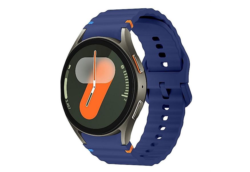 Wigento Smartwatch-Armband TPU Silikon Wellen Design für Samsung Galaxy Wat günstig online kaufen