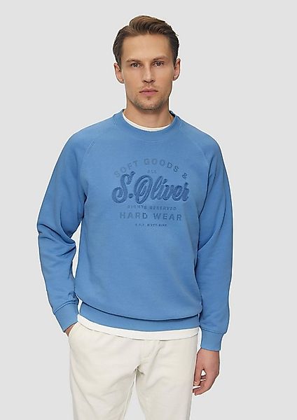 s.Oliver Sweatshirt Sweatshirt Sweatshirt mit Logo-Stickerei und Raglanärme günstig online kaufen