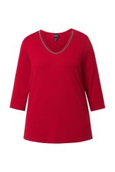 Ulla Popken T-Shirt Shirt Zierband Classic günstig online kaufen
